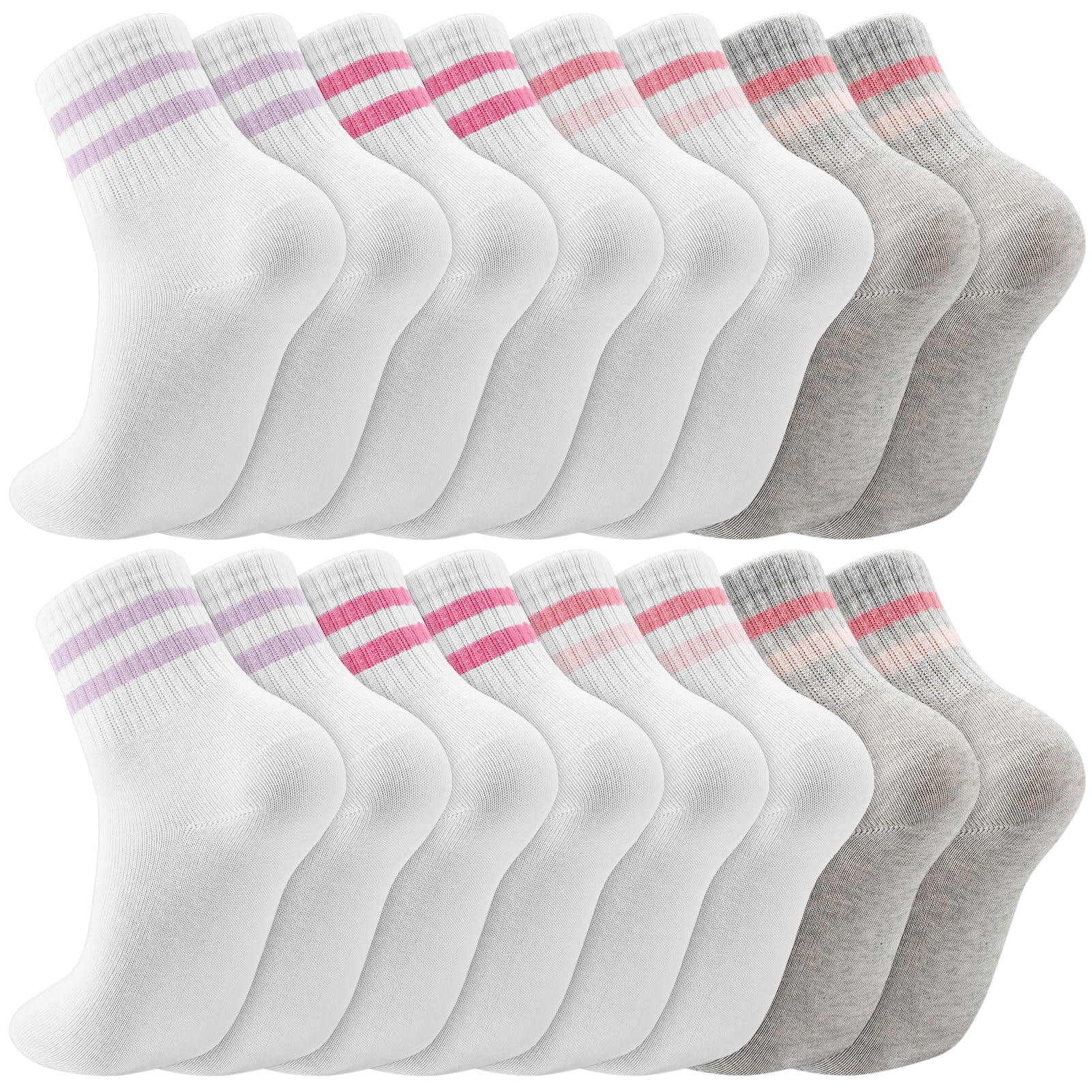 Jspupifip Girls Crew Athletic Socks