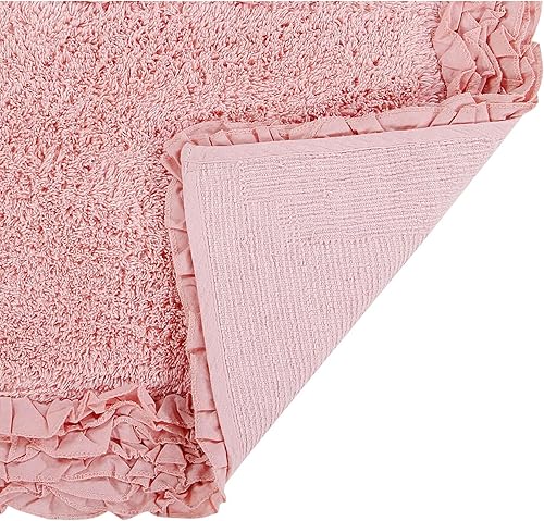 Miniatura 4 de Better Trends - Alfombra de baño 100% algodón, 43 x 61 cm, ultra suave, absorbente, con respaldo de látex en aerosol, lavable a máquina, para