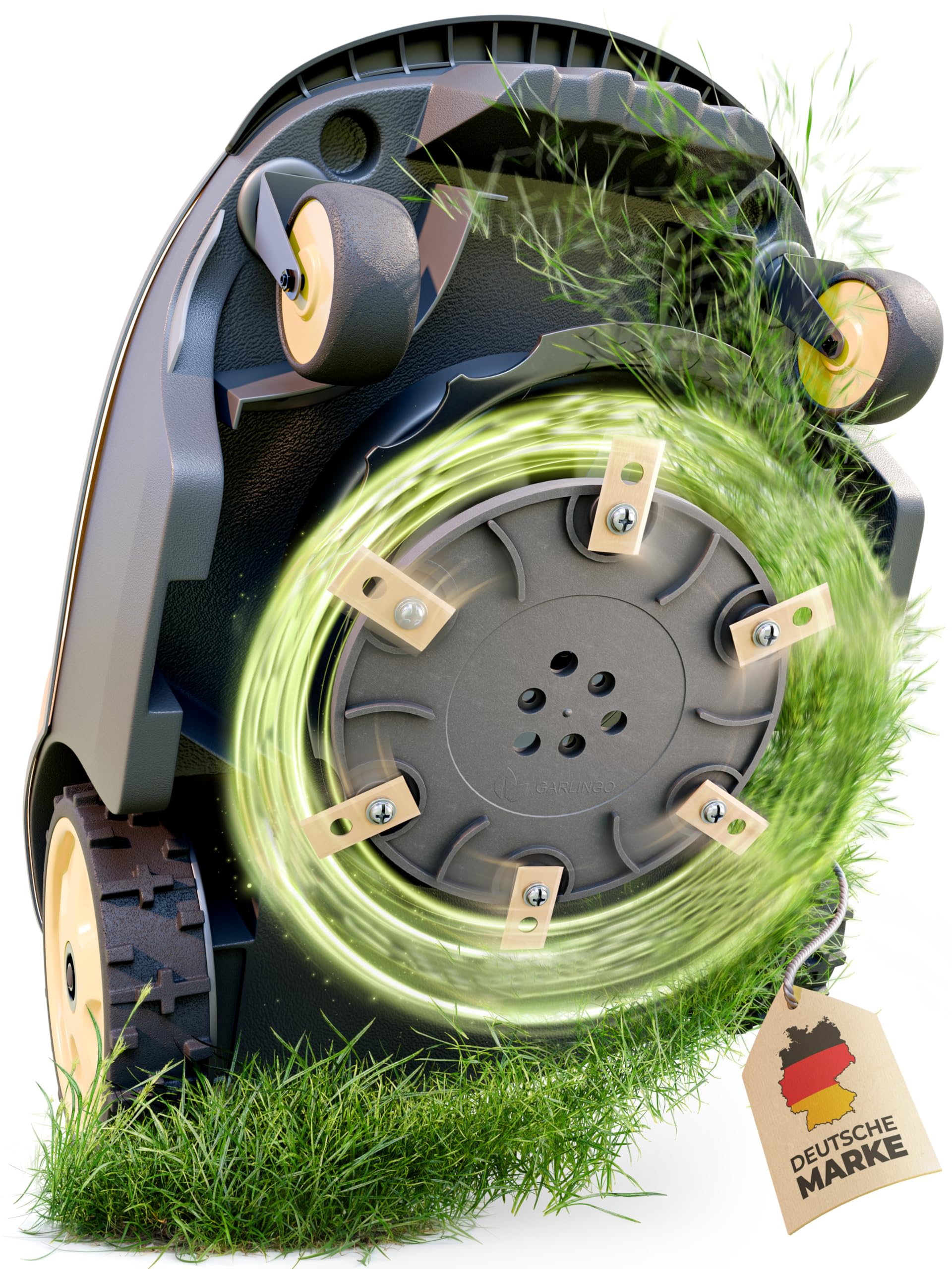 GARLINGO 6-fach Messerteller für Mähroboter – kompatibel mit Worx Landroid S/M (M500, M500+, M700, M700+, Vision M600), Landxcape LX-Modelle, Einhell, Kress | Ø 143 mm