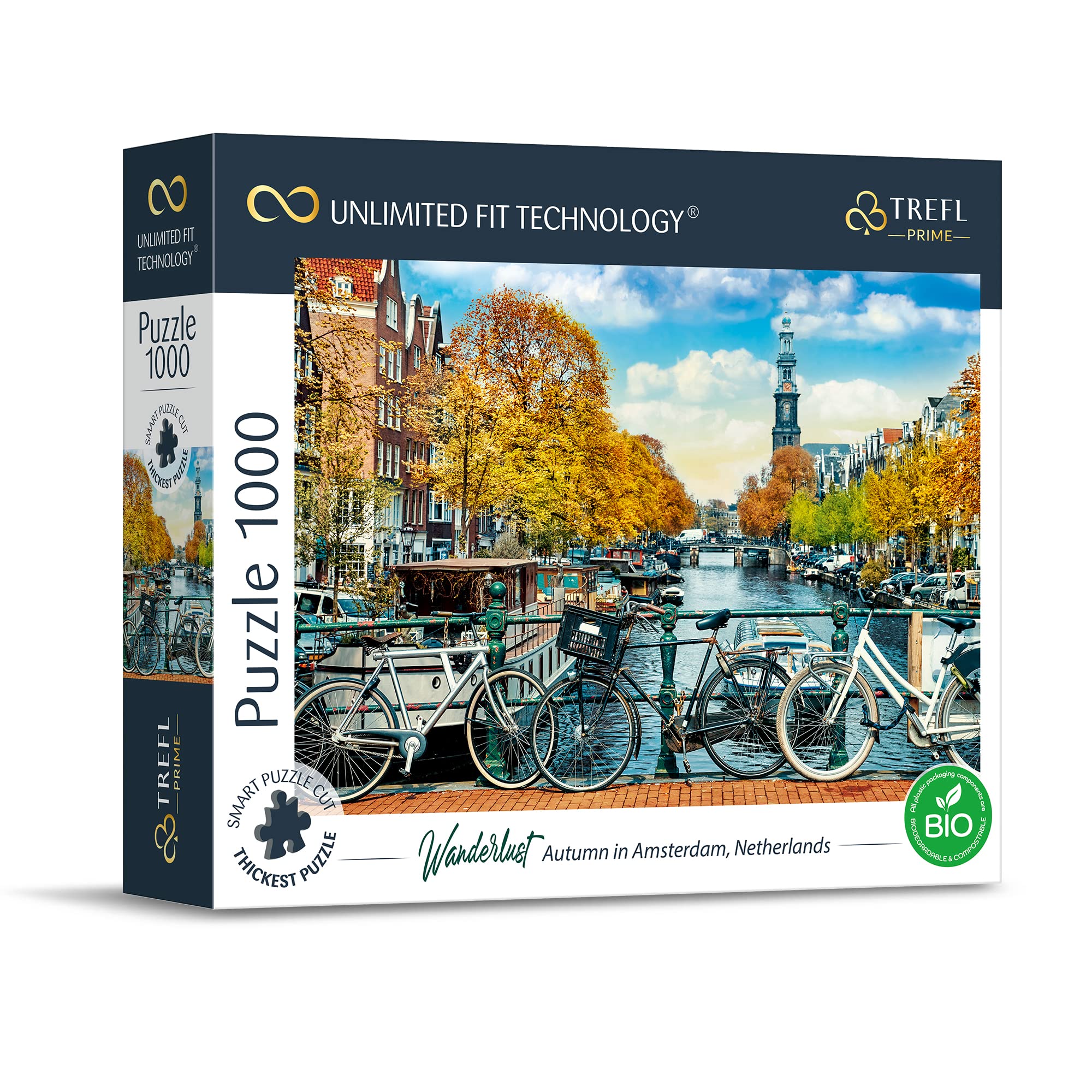 Autumn in Amsterdam, Netherlands - 1000 Piece Puzzle 26.9"x18.9"