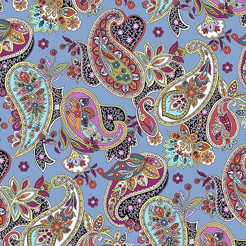 Miniatura 3 de Vera Bradley Fiambrera horizontal plana de algodón para mujer, Provenza Paisley