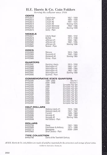 Miniatura 6 de Carpeta de monedas Harris - Carpeta llana de níquel - #8HRS2682 de H.E. Harris