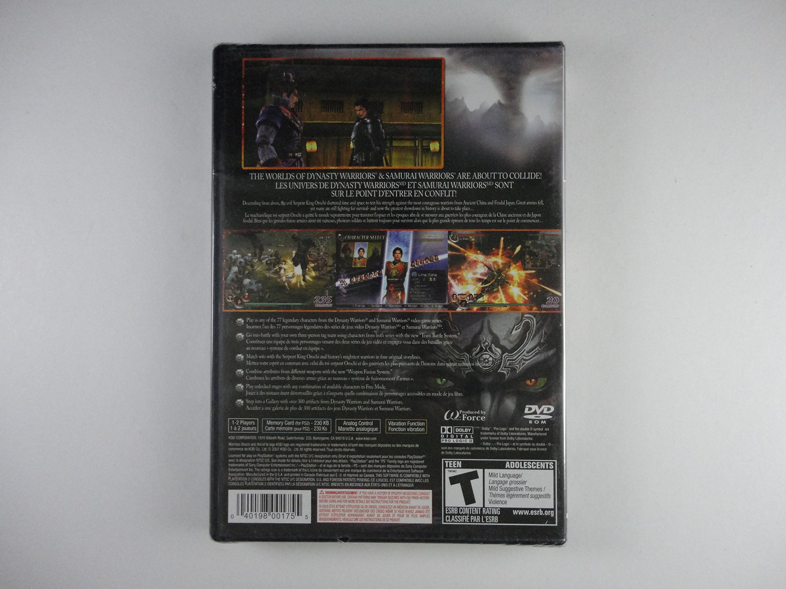 Code Warrior for PS2 デベロッパー 開発 コレクター品 Amazon.com: Warriors Orochi - PlayStation 2 : Video Games