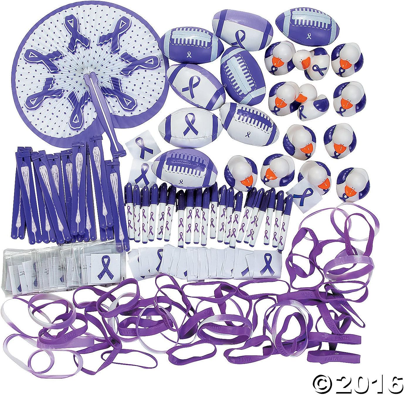 Purple Awareness Ribbon Assortment