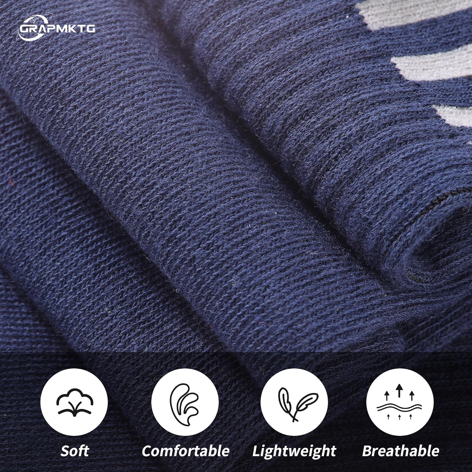 GRAPMKTG 3 Pack Soccer Baseball Softball Socks for Youth Women and Men Knee High Football Socks for Boys Girls - Image 3