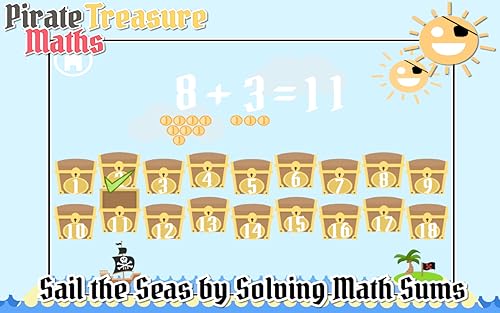 Pirate Treasure Maths – Fun kids addition learning game for little pirates aged 3 and over