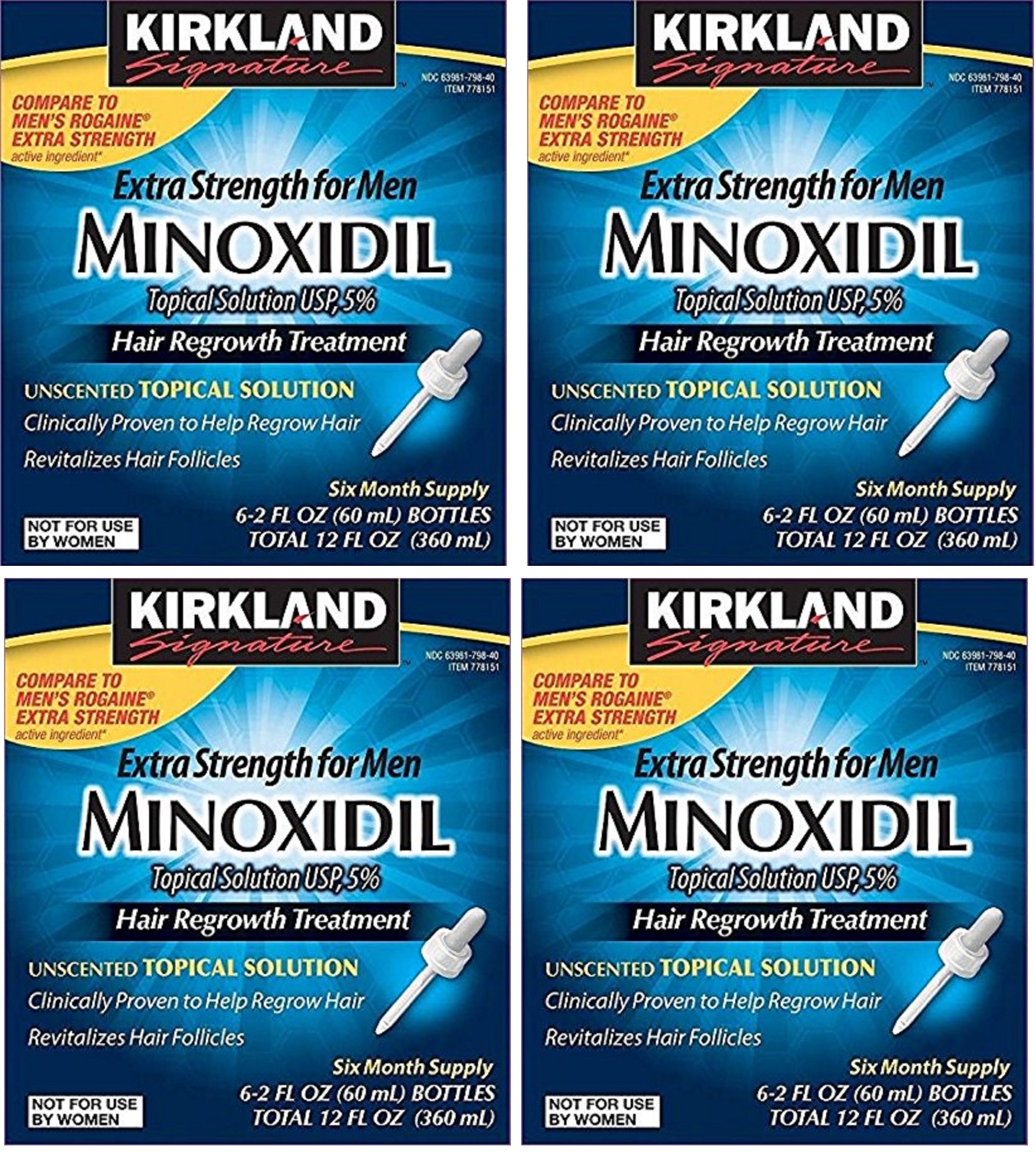 Minoxidil for Men 5% Minoxidil Hair Regrowth Treatment sxdrXC, 2Packs (12 Month Supply)