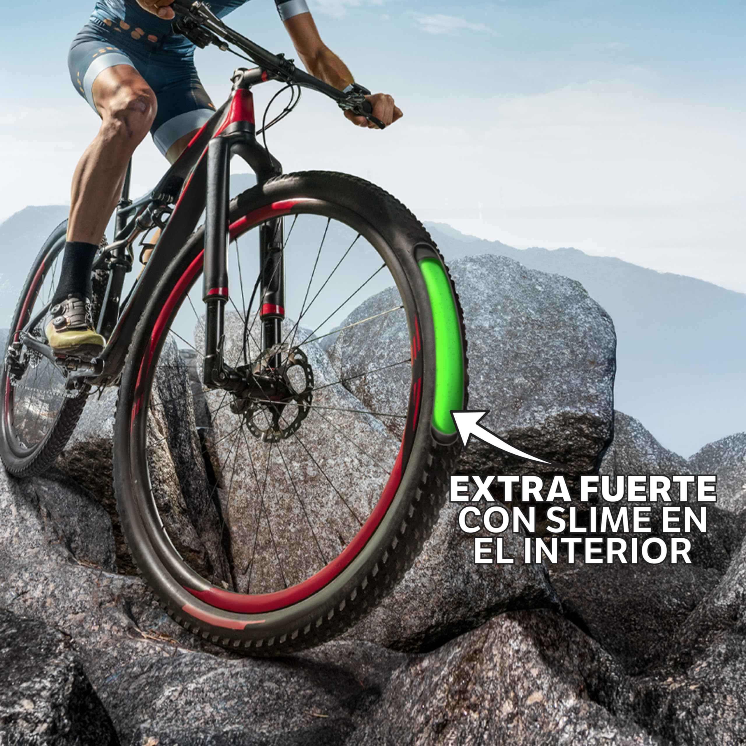 Tubo Interior de Bicicleta Slime con Sellador de Pinchazos