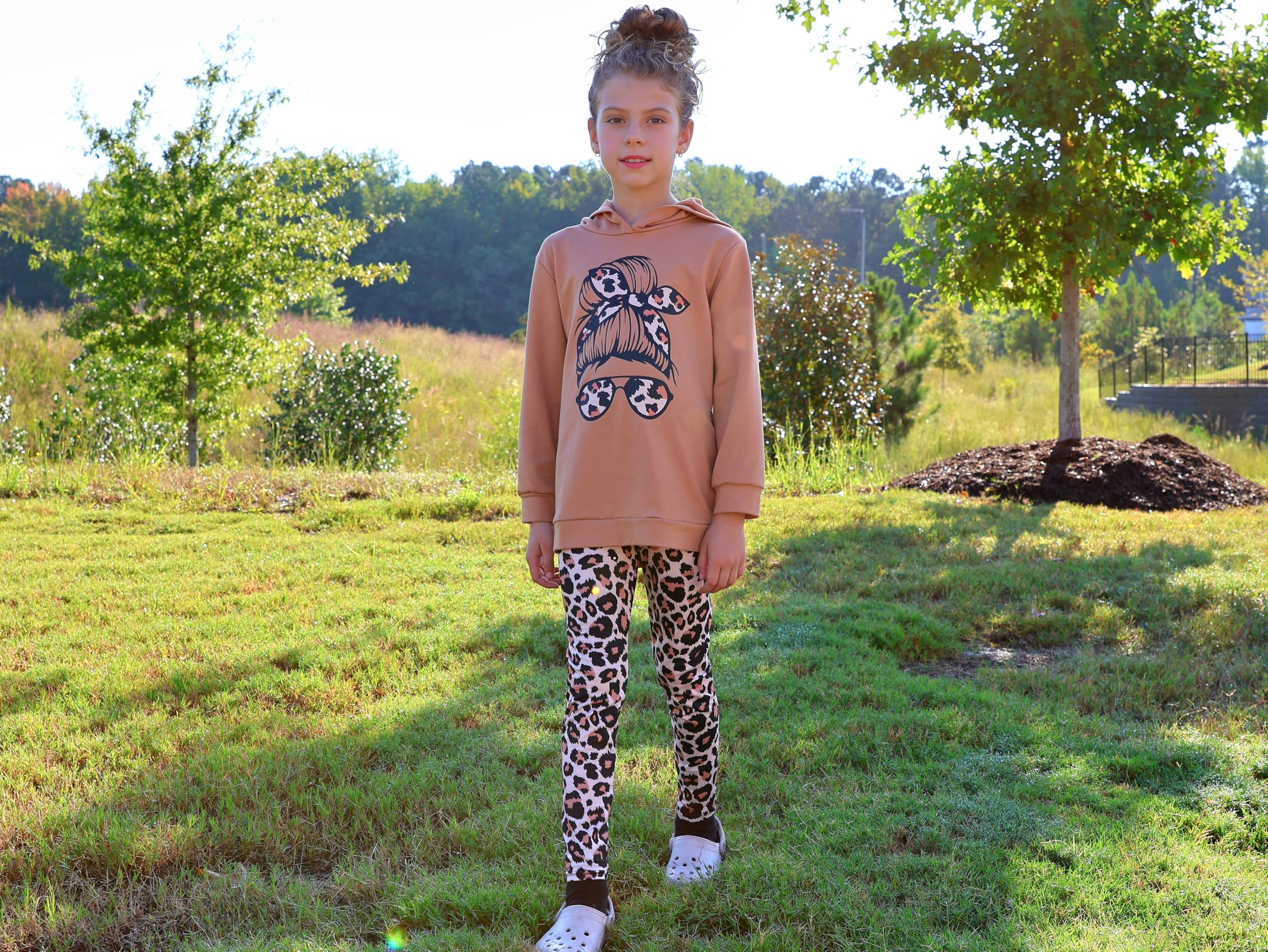 PATPAT Streatwear Trainingsanzüge für Mädchen - Einhorn, Top & Hosen, Leggings Bekleidungsset für Mädchen, Jogginganzug Activewear Sportkleidung Kinderkleidung, Super Geschenken 5-6 Jahre 110-116cm