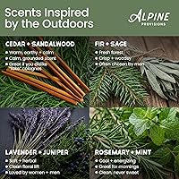 Vista 7 de Alpine Provisions Gel de baño natural y orgánico con cedro y sándalo – Gel de baño hidratante con aloe vera, aceite de coco y aceites esenciales