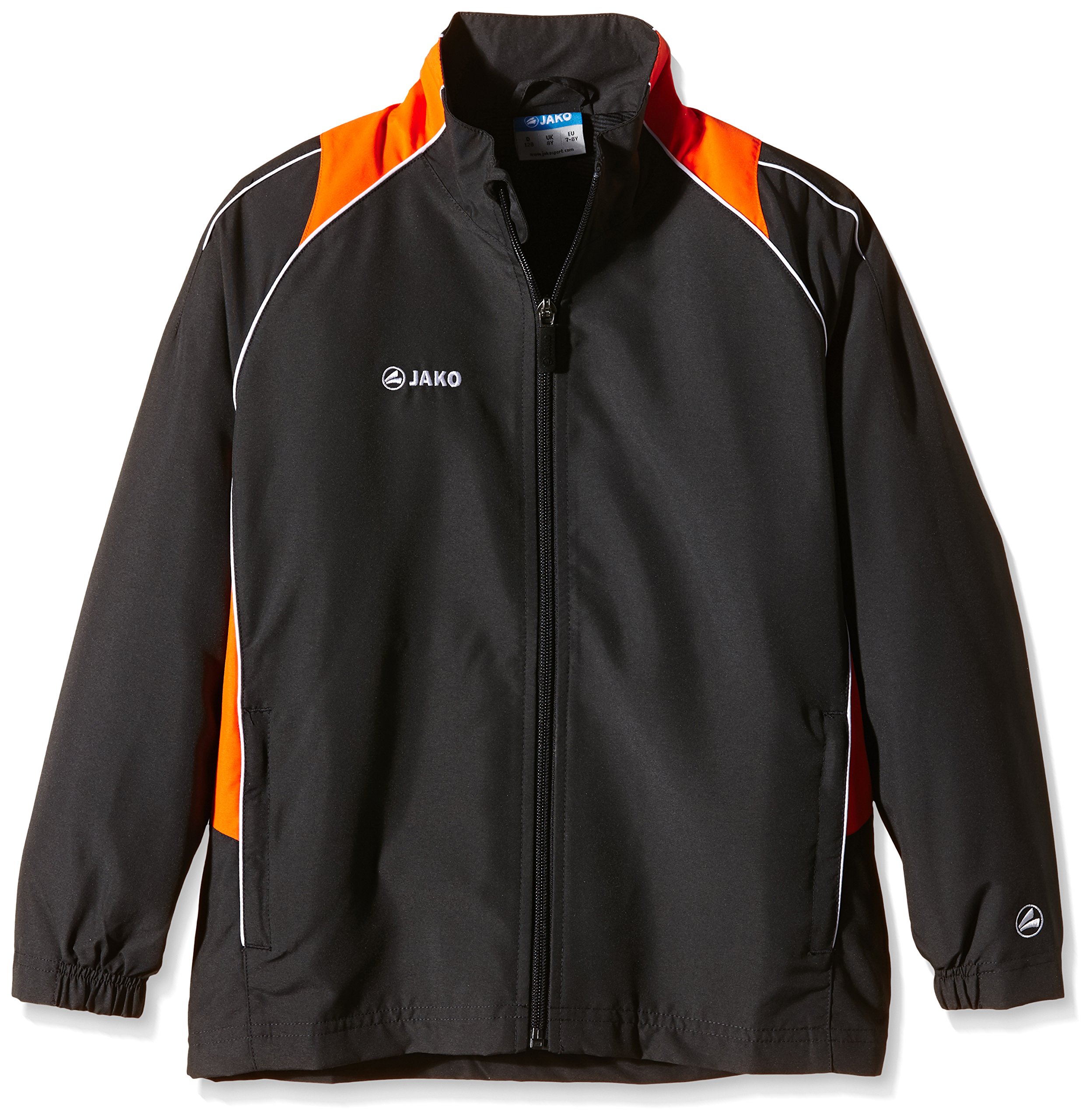 JAKO Kinder Präsentationsjacke Attack 2.0, Schwarz/Grau, 128, 9872