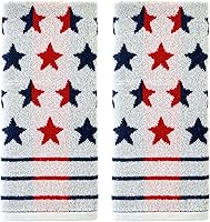 Vista 13 de SKL Home by Saturday Knight Ltd. America Script - Juego de toallas de mano, color azul marino