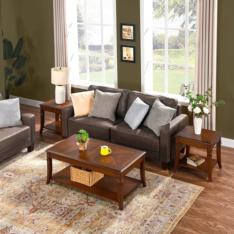 Amazon.com: Mid-Century Modern Living Room Coffee Table Set