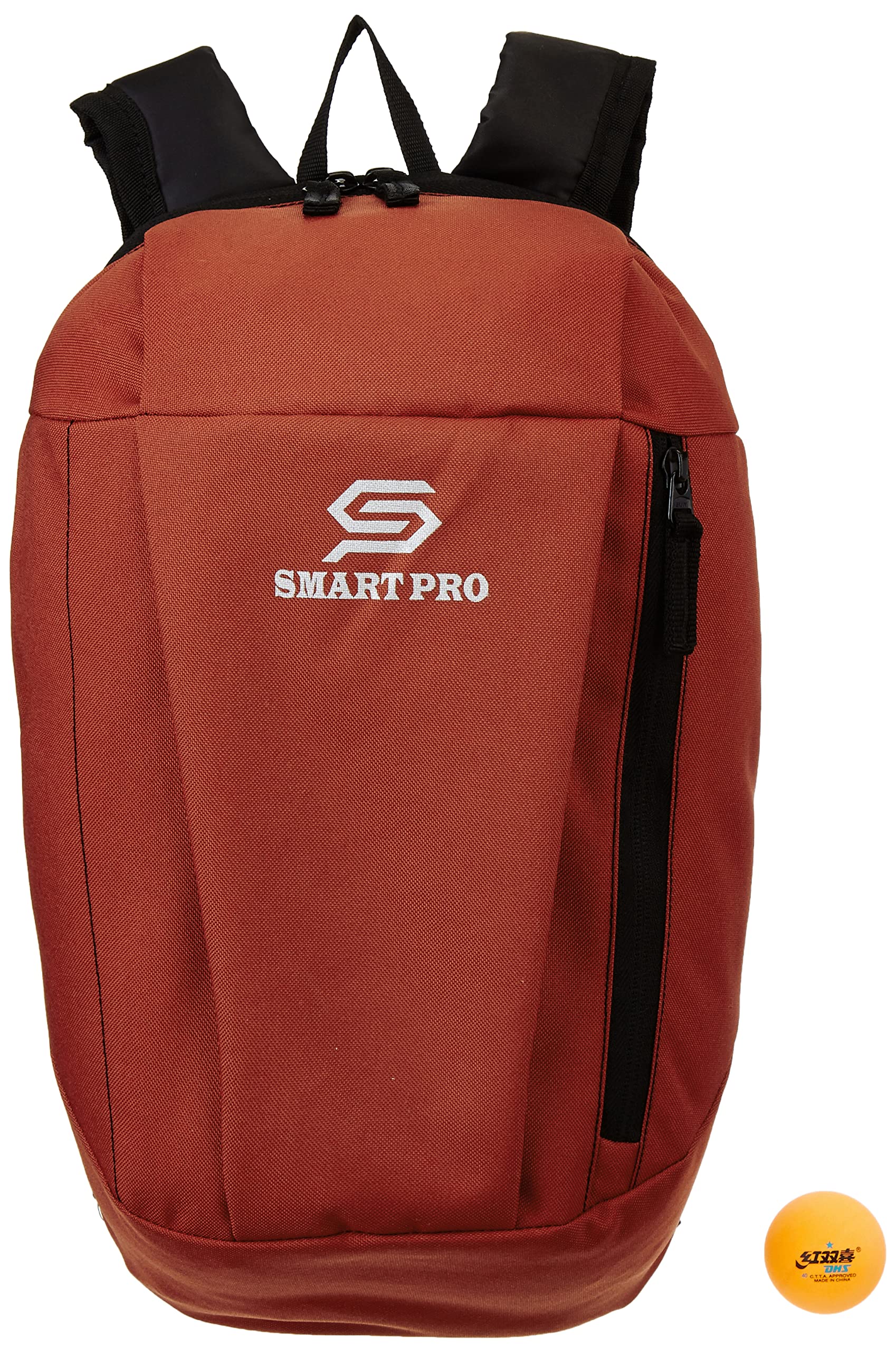 DHS TT Ball 40MM 1 Star Orange (10 Pcs Box) 40 PCS with Smart PRO TT Special Cover Speed RED