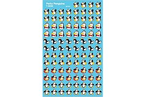 800 Count Trend Perky Penguins SuperShapes Stickers, Classroom Incentives