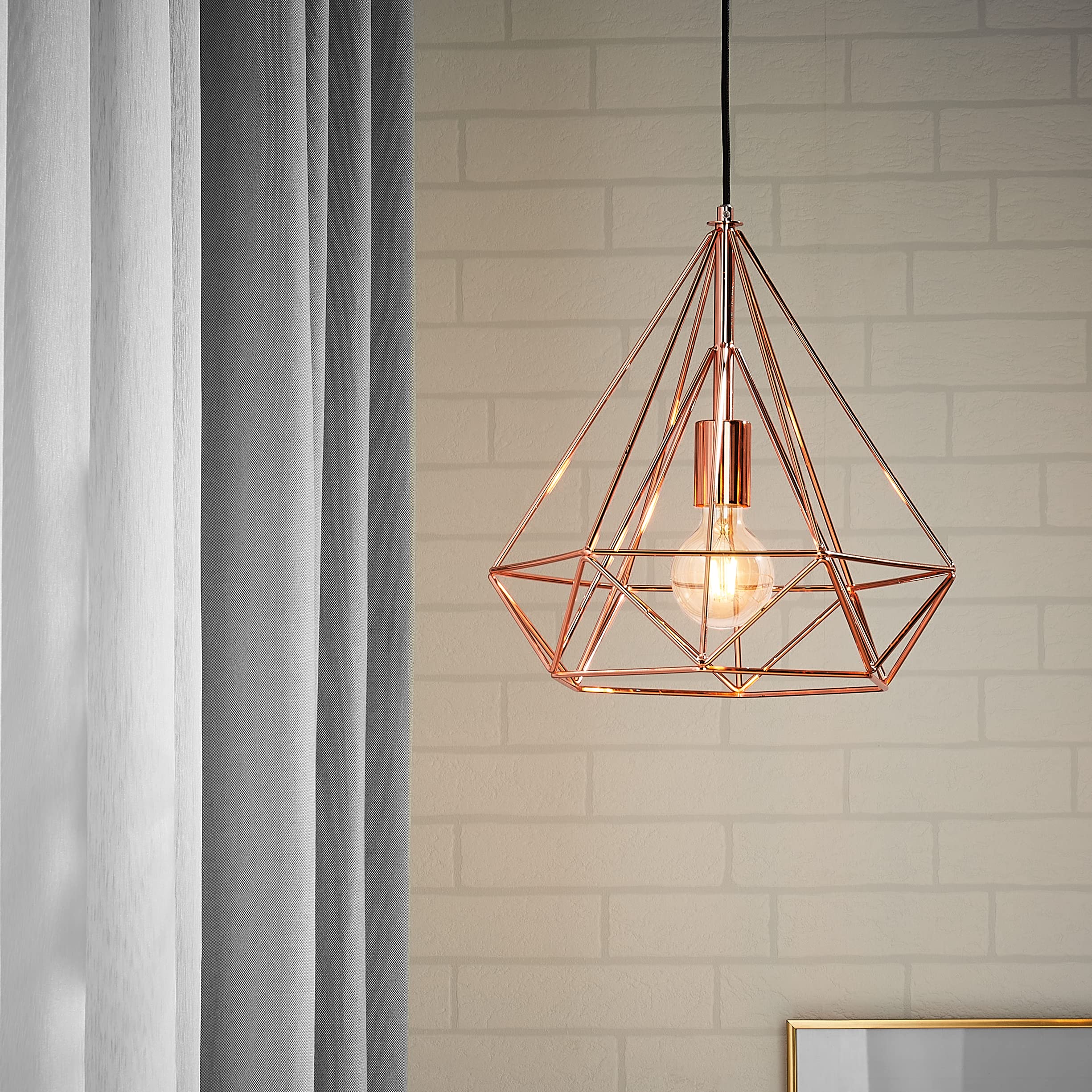 INSPIRE - BYRON Metall-Pendelleuchte Ø 37 cm - 1 Glühbirne E27 60 
