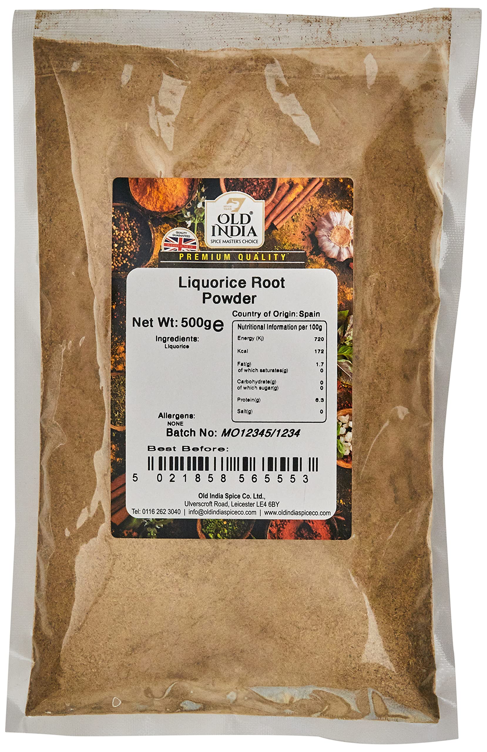 Old India Liquorice Root Powder 500 g
