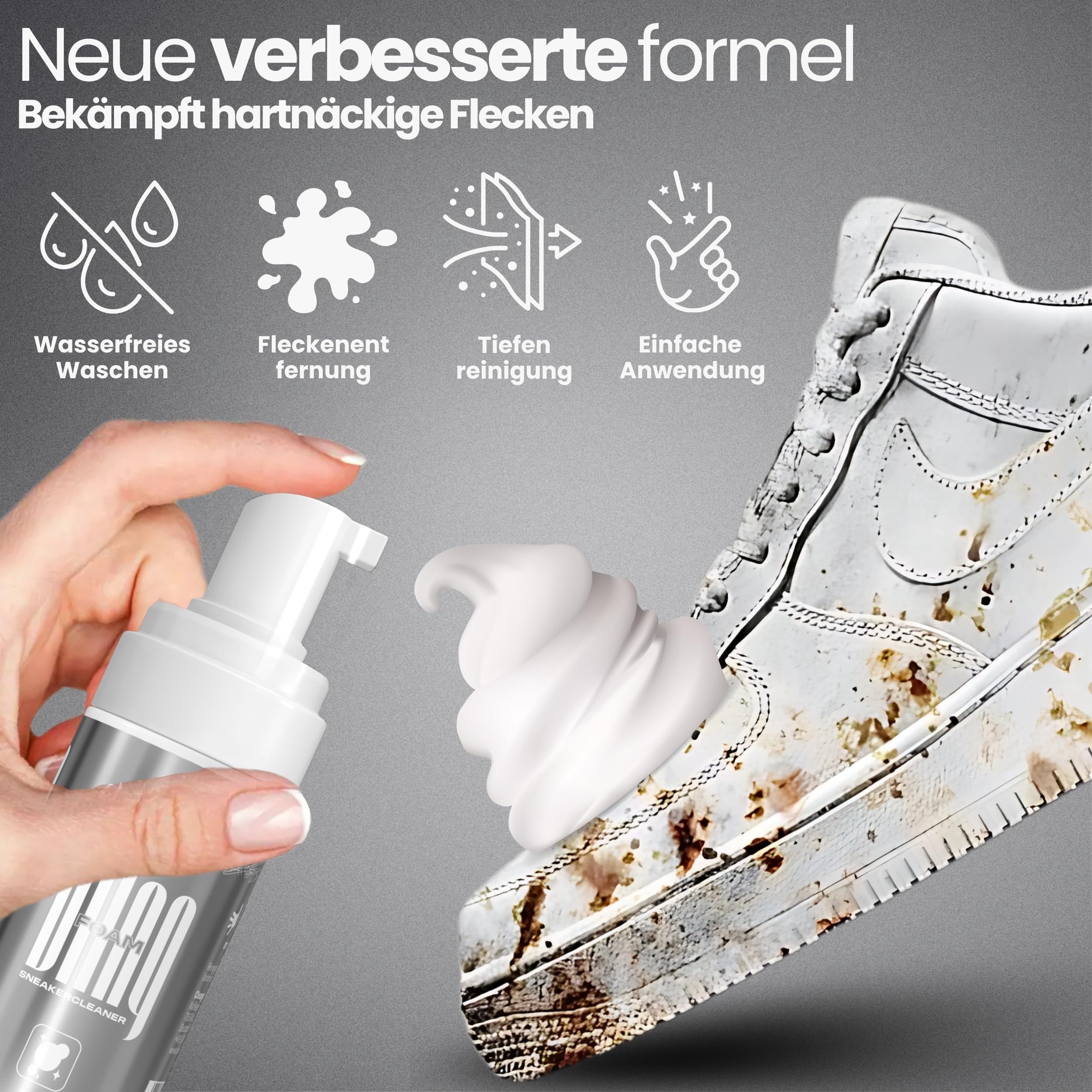 cleangang Reinigungsset Schuhbürste & Schuhputzset – Ideale Reinigung & Pflege für Lederschuhe & Sneaker, mit Schuhcreme, Schuhputzbürste & Bürste zur Reinigung – Perfekt für Schuhpflege & Lederpflege