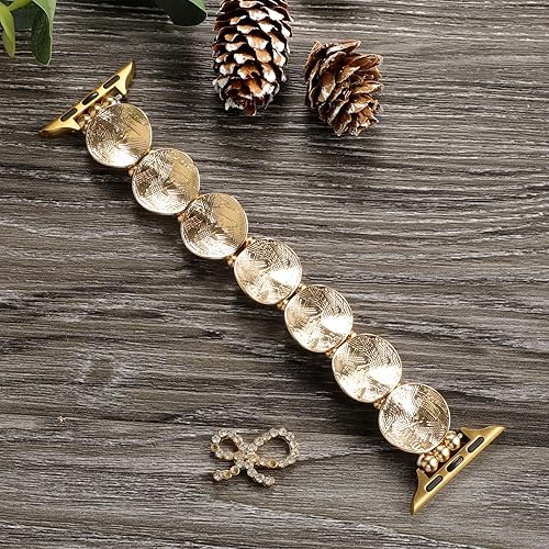 Miniatura 3 de JimBird - Correas elásticas compatibles con Apple Watch de 1.49, 1.57, 1.61, 1.65, 1.73 y 1.73 pulgadas, correa elástica de joyería compatible con