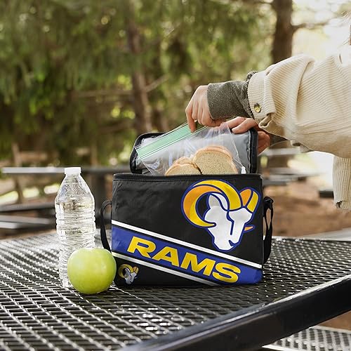 Miniatura 71 de FOCO NFL Unisex-Adult NFL Team Big Logo Stripe 6 Pack Coolers