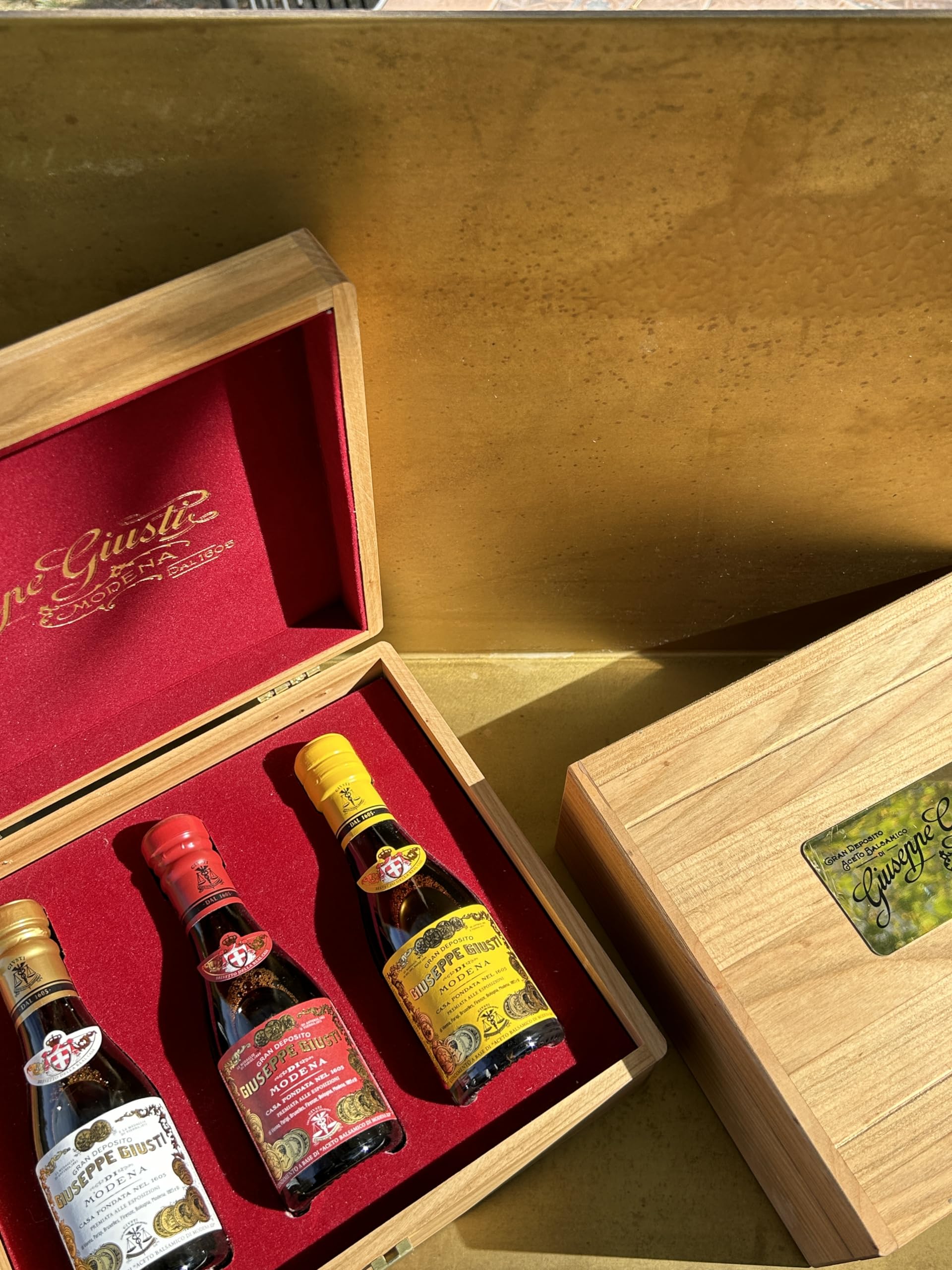 Giusti - Tris in legno - Collezione Storica IGP: 2, 3 e 4 Medaglie d'oro - 3x100ml