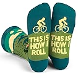 Lavley Bike Socks - Gifts for cyclists and mountain bikers - Fun holiday or birthday gift - Great stocking stuffer