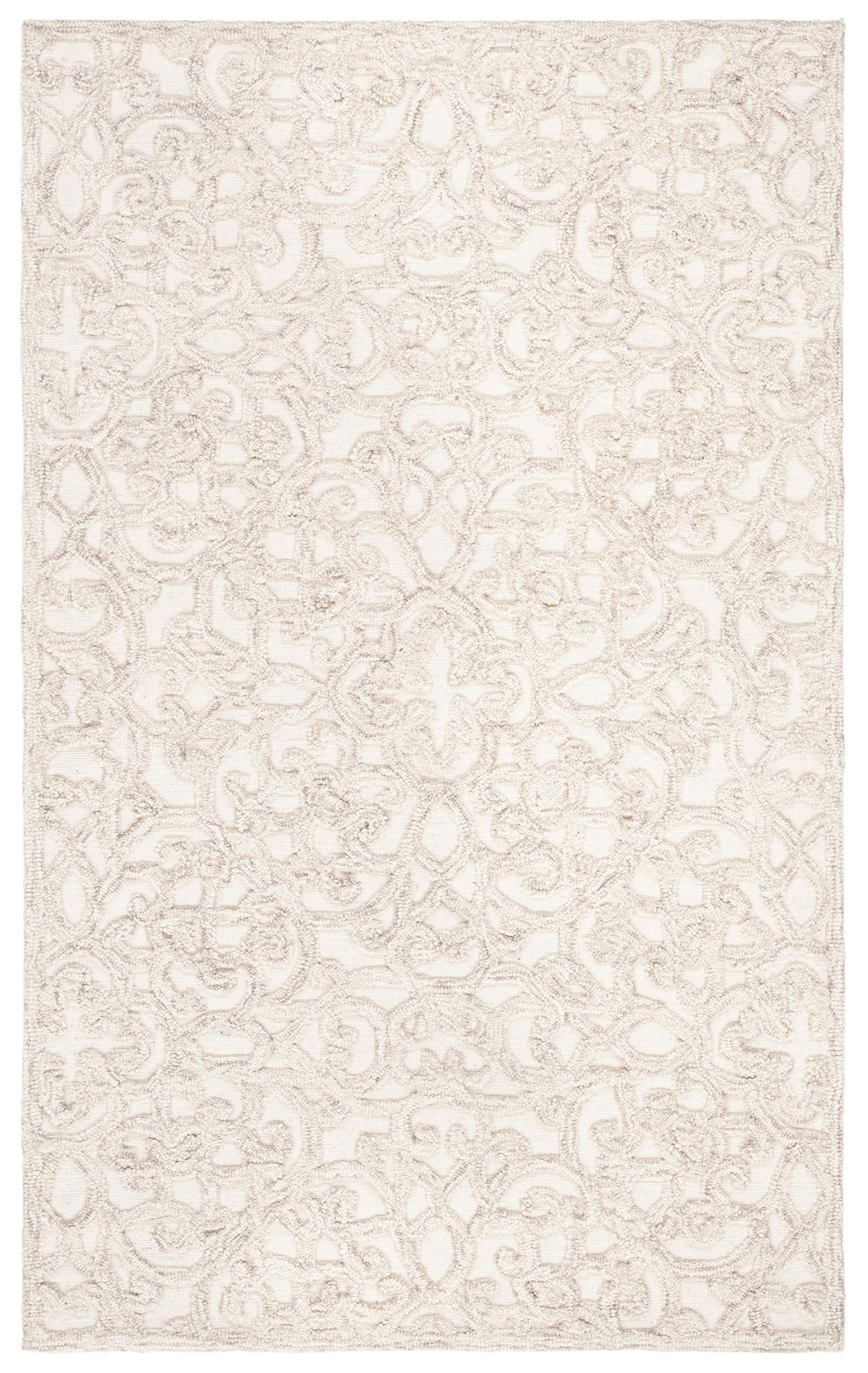 SAFAVIEH Trace Collection Accent Rug - 2' x 5', Camel & Ivory, Handmade Wool, Ideal for High Traffic Areas in Entryway, Living Room, Bedroom (TRC103E)