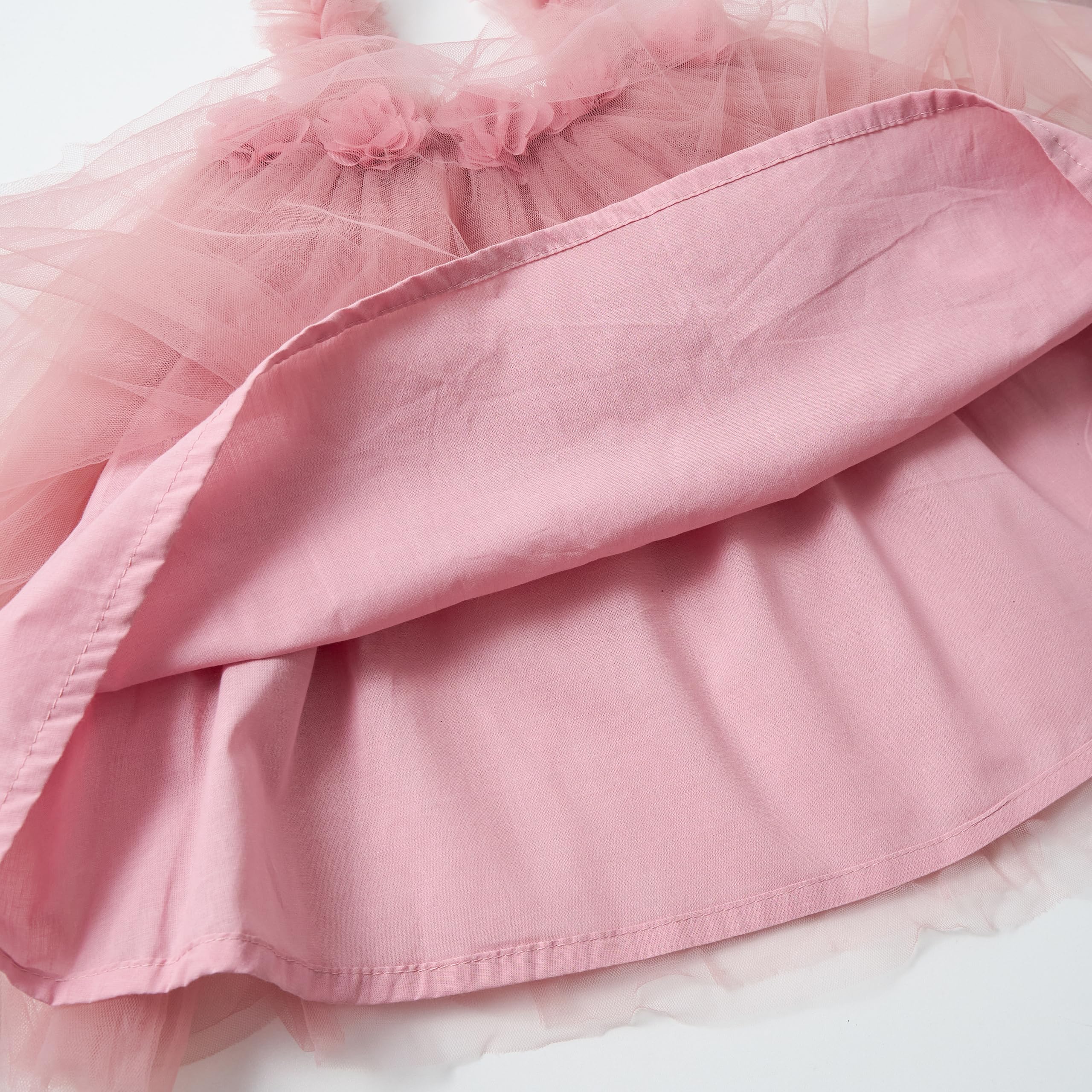 Miipat Bebés Niña Vestidos de Princesa de Tul Tutú para Niños Pequeño Vestido con Diadema de Flores para Fiesta de Cumpleaños Sesión de Fotos