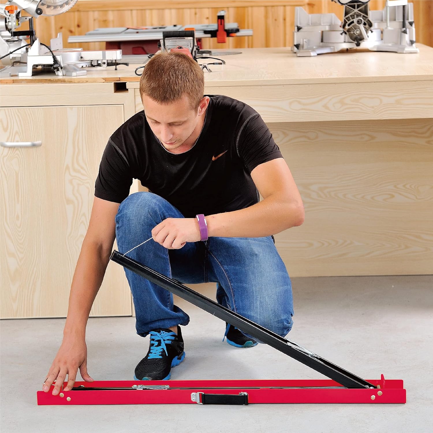 TOMAX Portable Folding Sawhorse Heavy Duty 275lb Weight Capacity Each Twin Pack