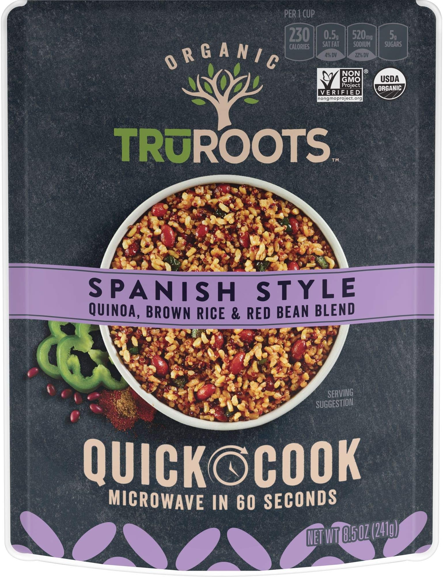 TruRoots Quick Cook Quinoa, Brown Rice & Red Bean Blend, Spanish Style