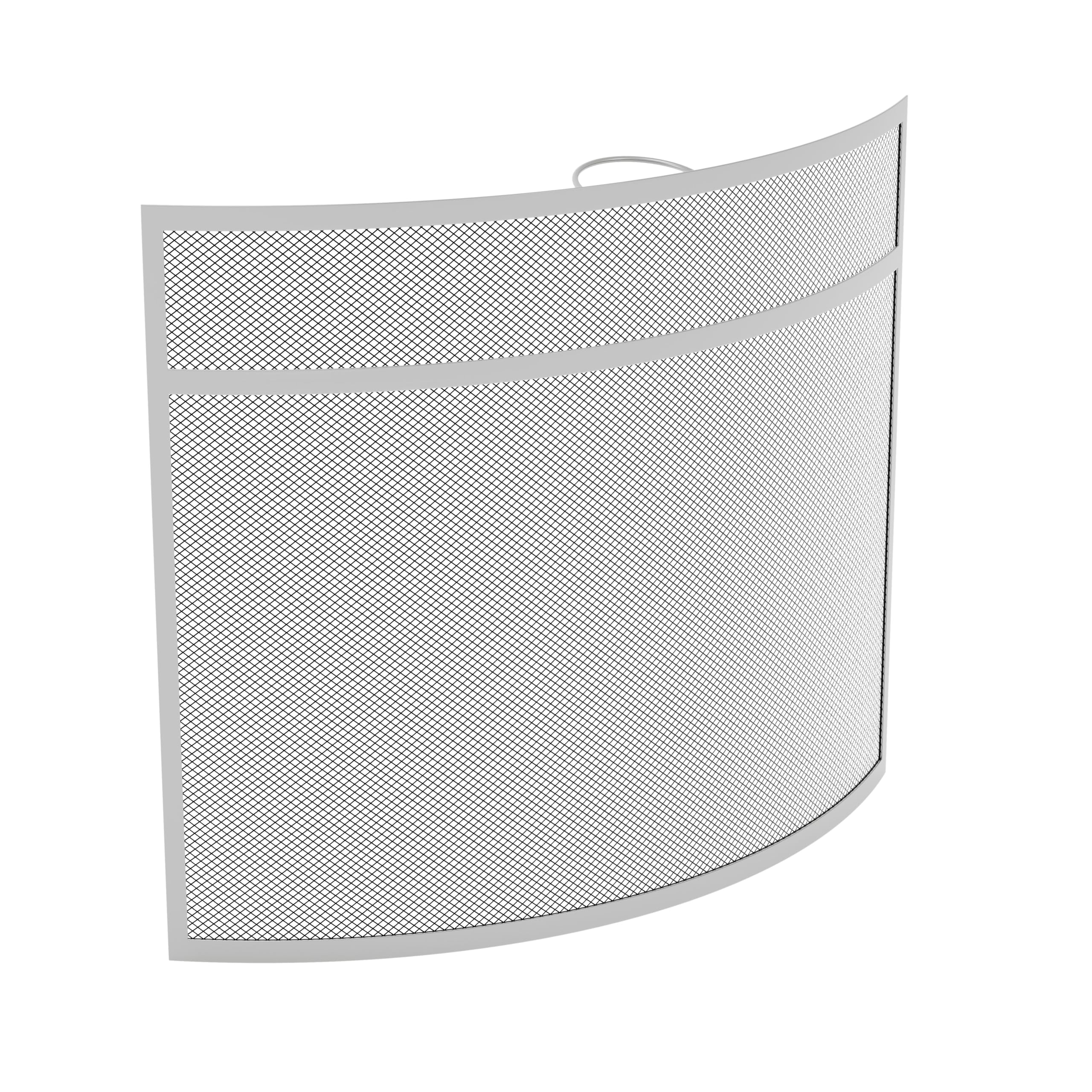 Fire Vida Buckton Fire Guard, Metal, Nickel