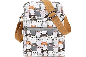 Deep Meow Crossbody Shoulder Bag