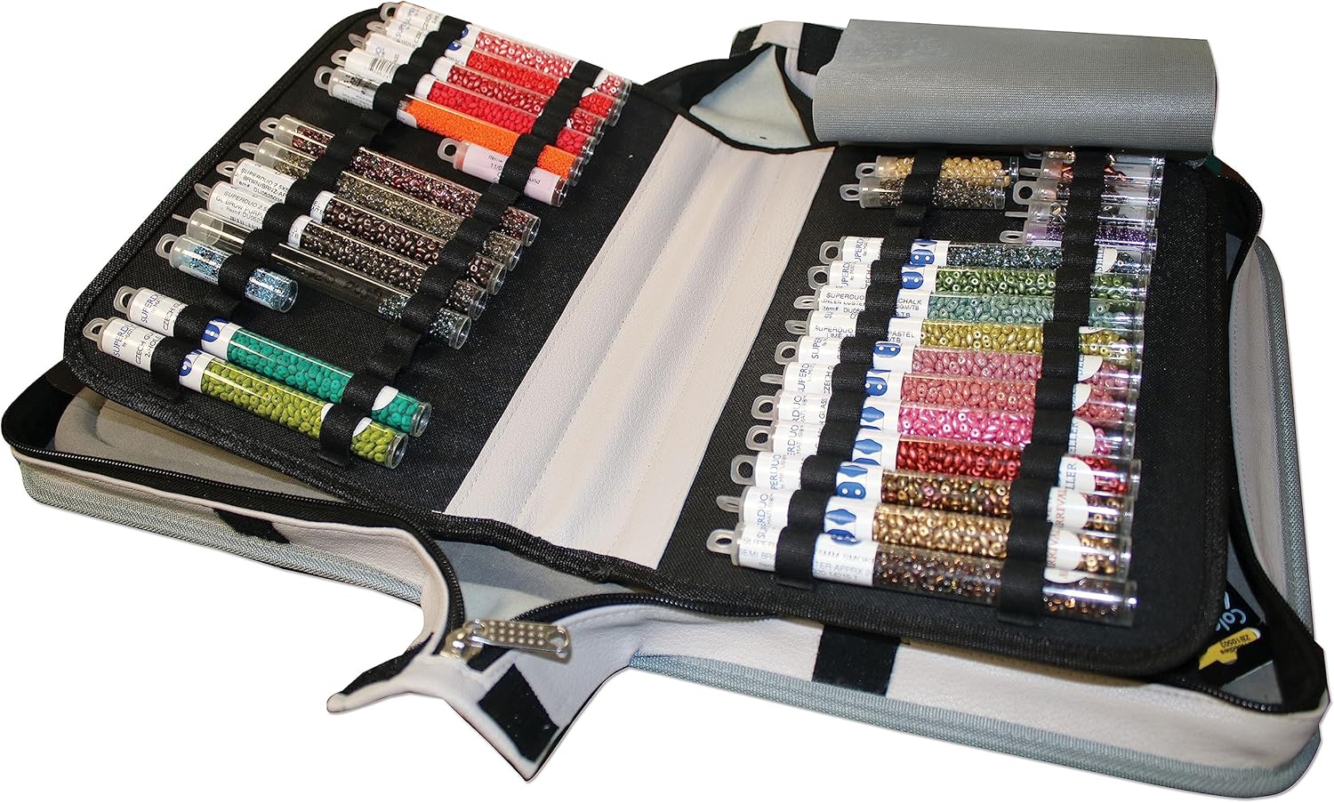 The Beadsmith Voyager Work Board Case, Storage and Organizer for Jewelry Making, Travel Case with Shoulder Strap. (Beads, Tubes, Pliers Etc. are not Included)