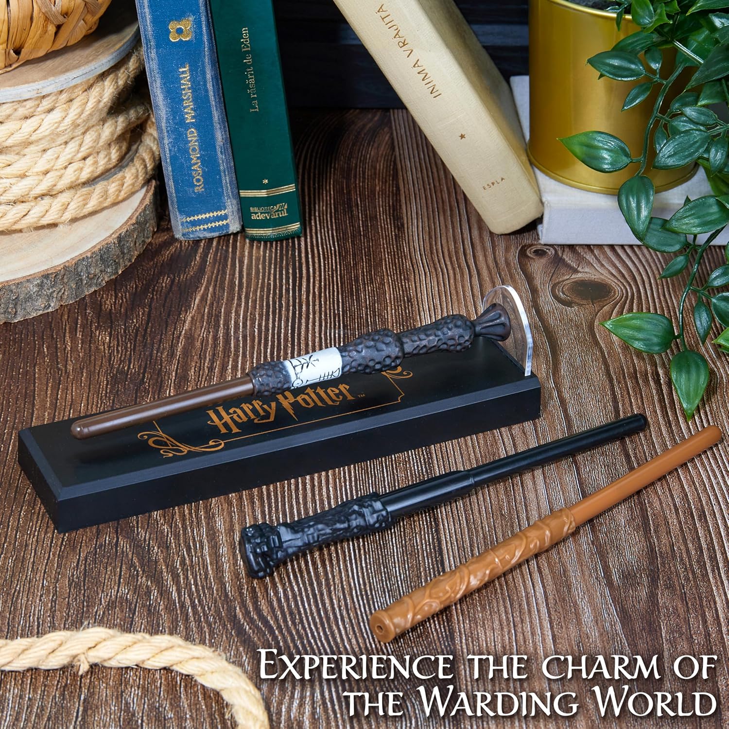 Harry Potter 3 Levitating Wand Pens Set with Magnetic Stand, Collectible Wands, Cool Desk Decor for Office School Uni, Gifts for Kids and Adults (Multi 3 Pcs)