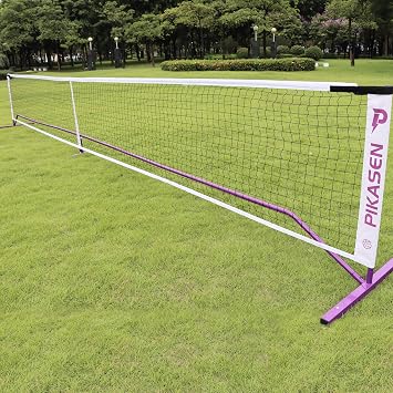 Portable Pickleball Net System - Regulation Size Pickle Ball Net - Set Includes Steady Metal Frame and Strong PE Net in Carry Bag, Designed for All Weather and Outdoor and Indoor