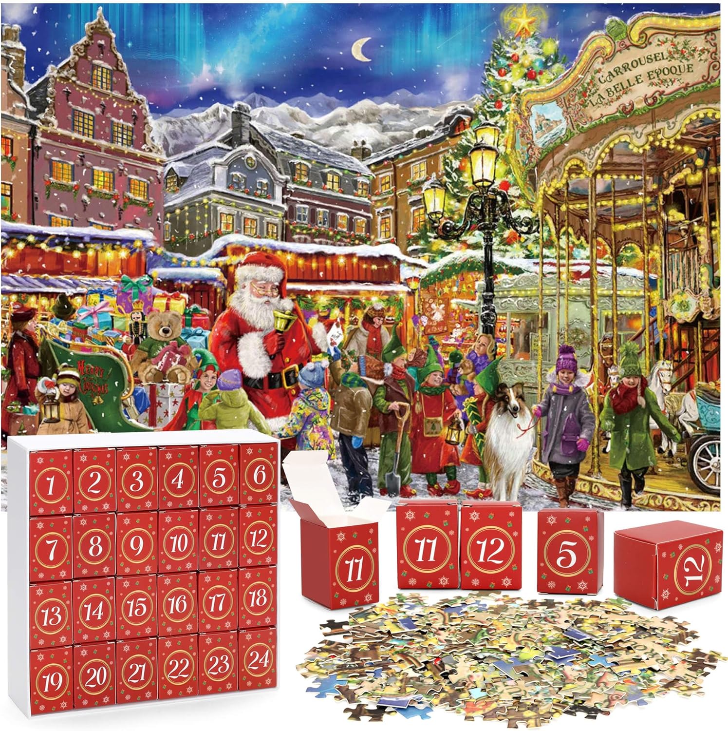 Christmas Jigsaw Puzzles 1008 Piece Advent Calendar 2024