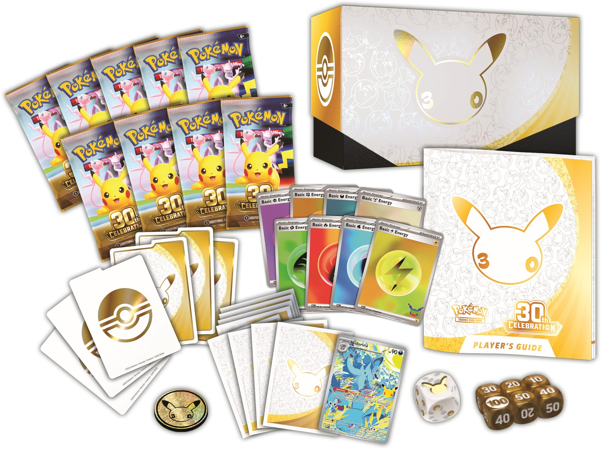 Amazon.com: Pokémon TCG: 30th Celebration Elite Trainer Box : Toys