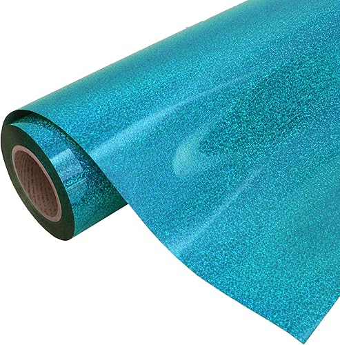 Miniatura 1 de Threadart Película holográfica redonda de vinilo de transferencia de calor de 20 pulgadas HTV  Rollo de corte personalizado de 20 pulgadas de ancho