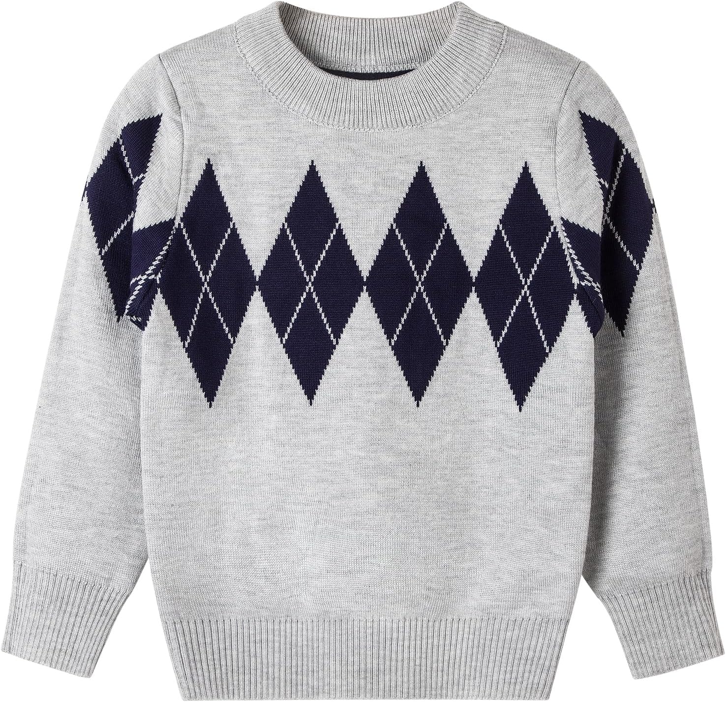 Danny D Boys & Girl's Round Neck Long Sleeve Pullover Knitted Sweater Children Tops