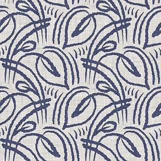 Blue Leaf Wallpaper Peel and Stick Boho Rustic Farmhouse Floral Foliage Wallpaper Removable Botanical Leaf Contact Paper for Bedroom Living Room Cabinet 12"x118" Decorative Wall Paper