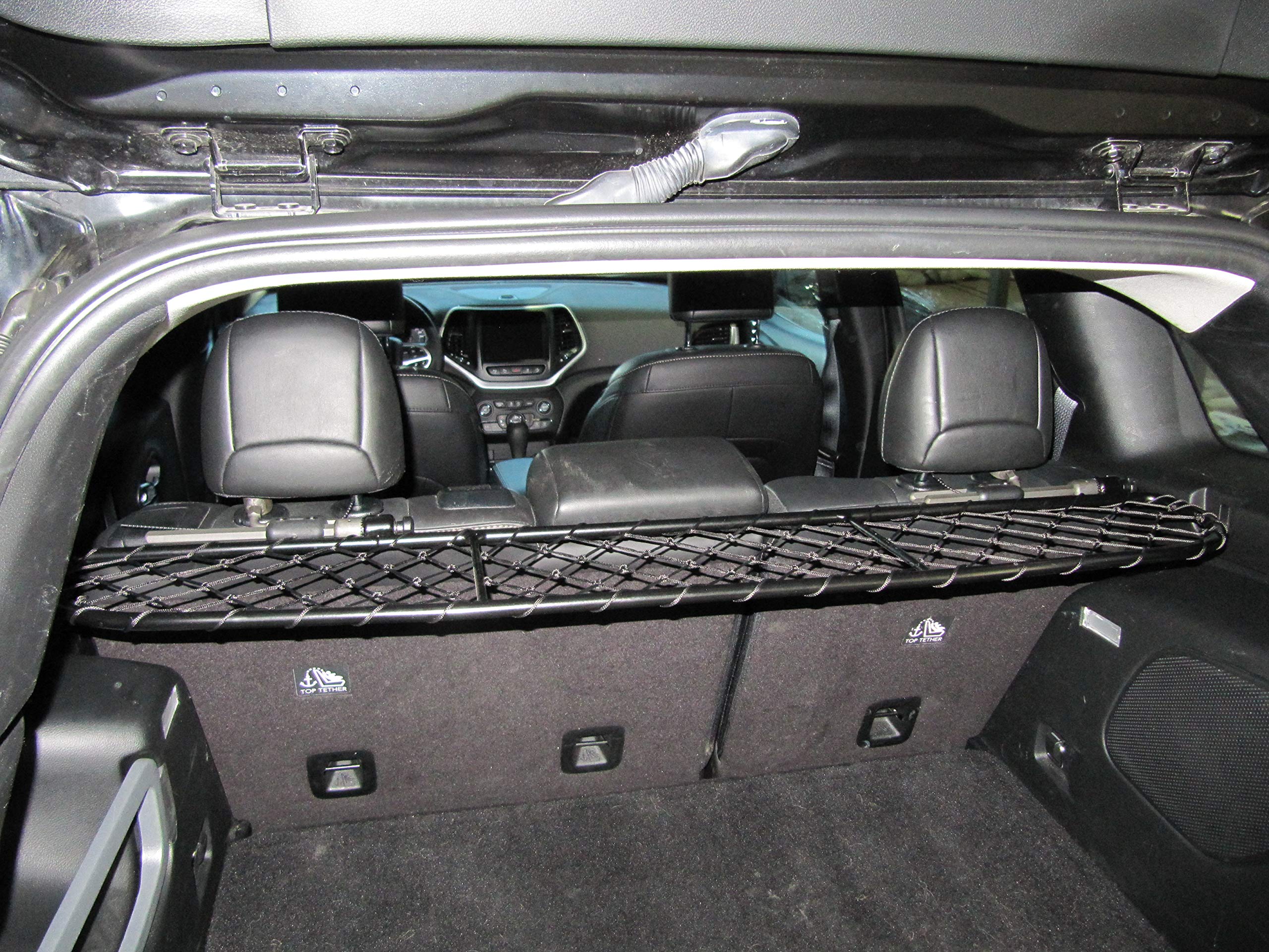 ERGOTECH Divisorio Griglia Rete Divisoria per Jeep Cherokee (dal 2014 in Poi) RDA65-XS16, per Trasporto Cani e Bagagli