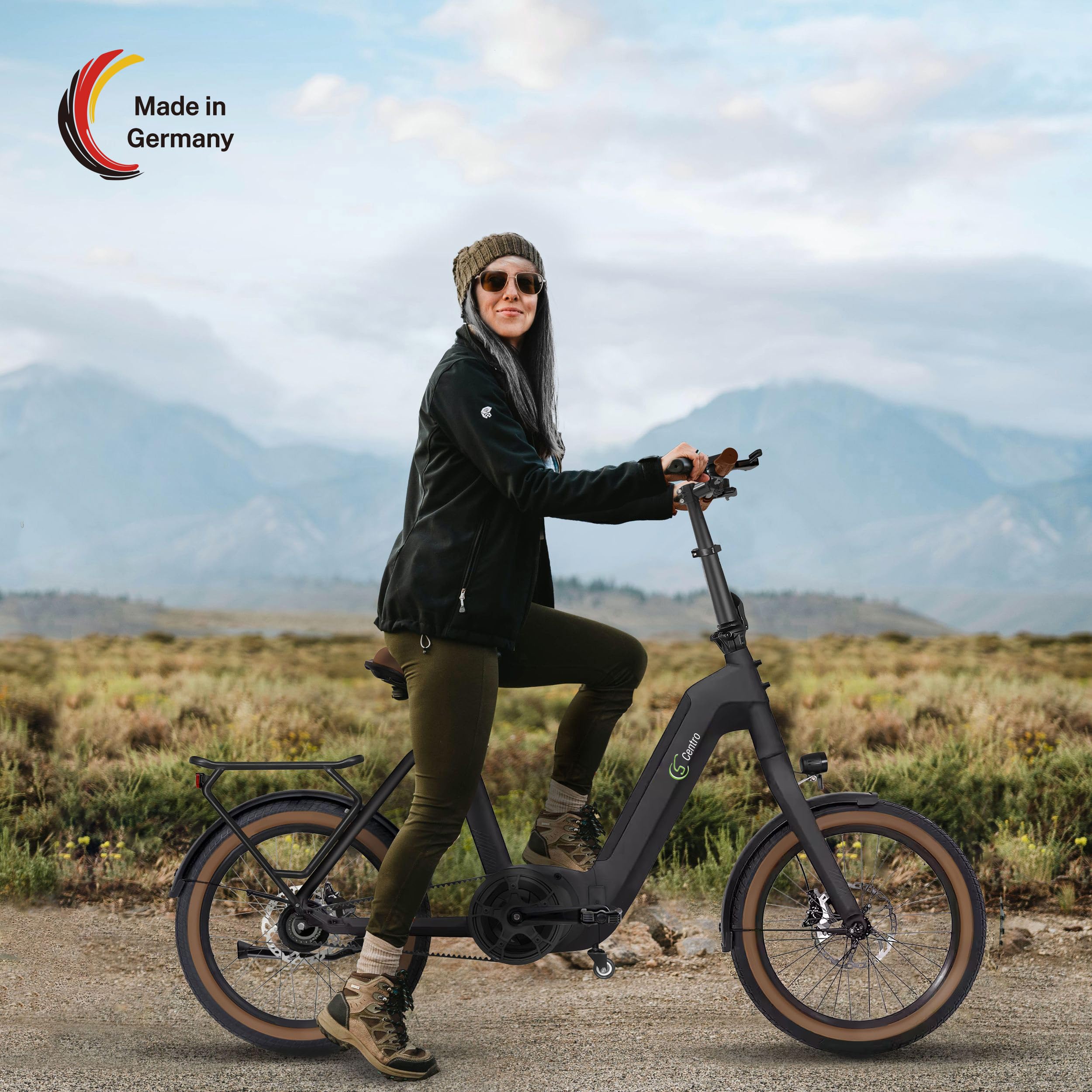 F3G Centro E-Bike Pieghevole, Bici Elettrica con Cambio Automatico, Batteria 540 Wh fino a 150 km, Motore Centrale 250 W 80 Nm, Ruote 20", Freni a Disco Idraulici, per Uomo e Donna