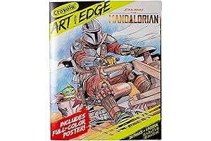 Crayola Mandalorian Yoda-themed Coloring Book for Kids, 28 Pages