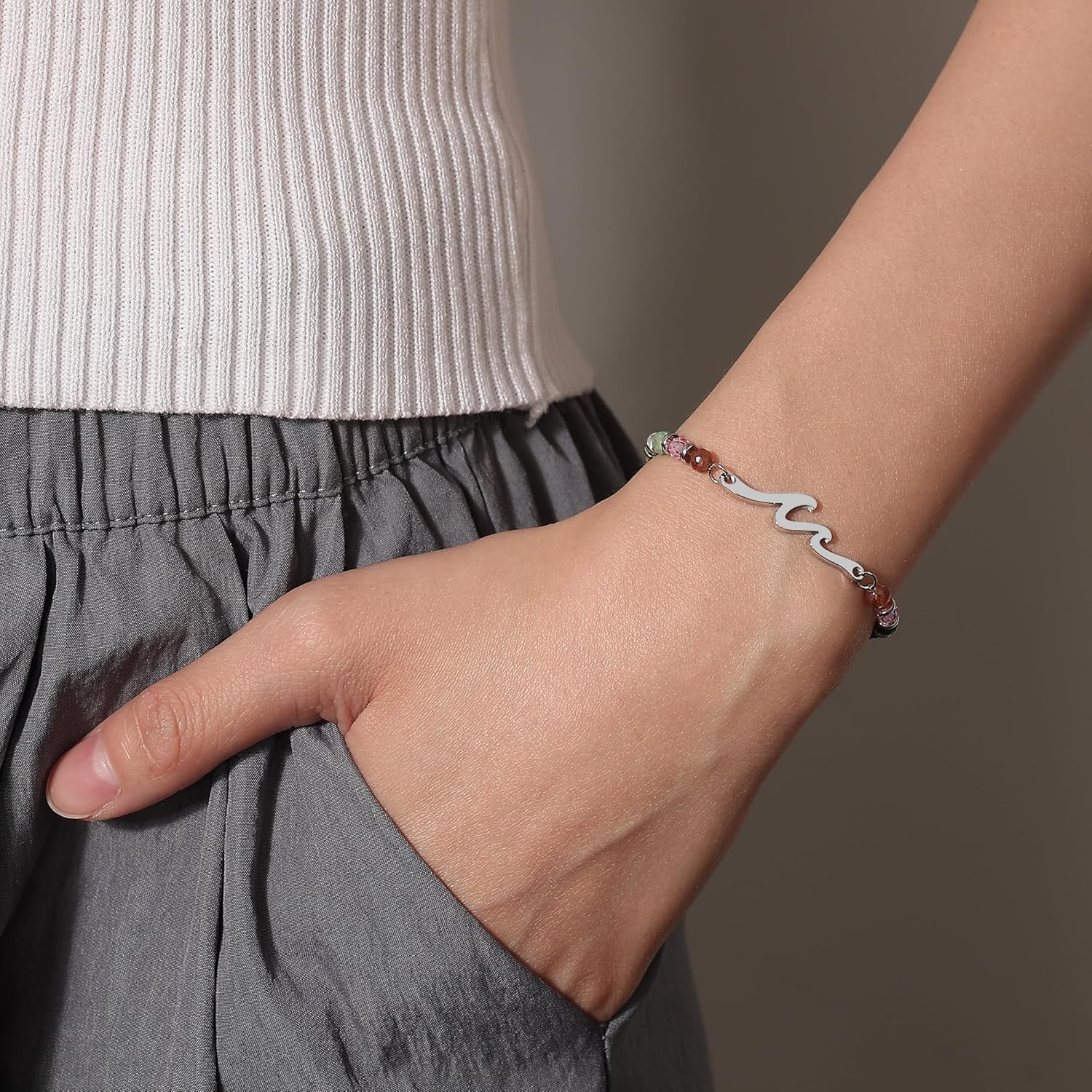 TONY & SANDY Friend Gifts for Women, Unique Valentine's Day Gifts for Her, Sister Gifts from Sister, Wave Bracelet, Christmas Birthday Gifts for Women, Bestie Friendship Bracelets - Image 5