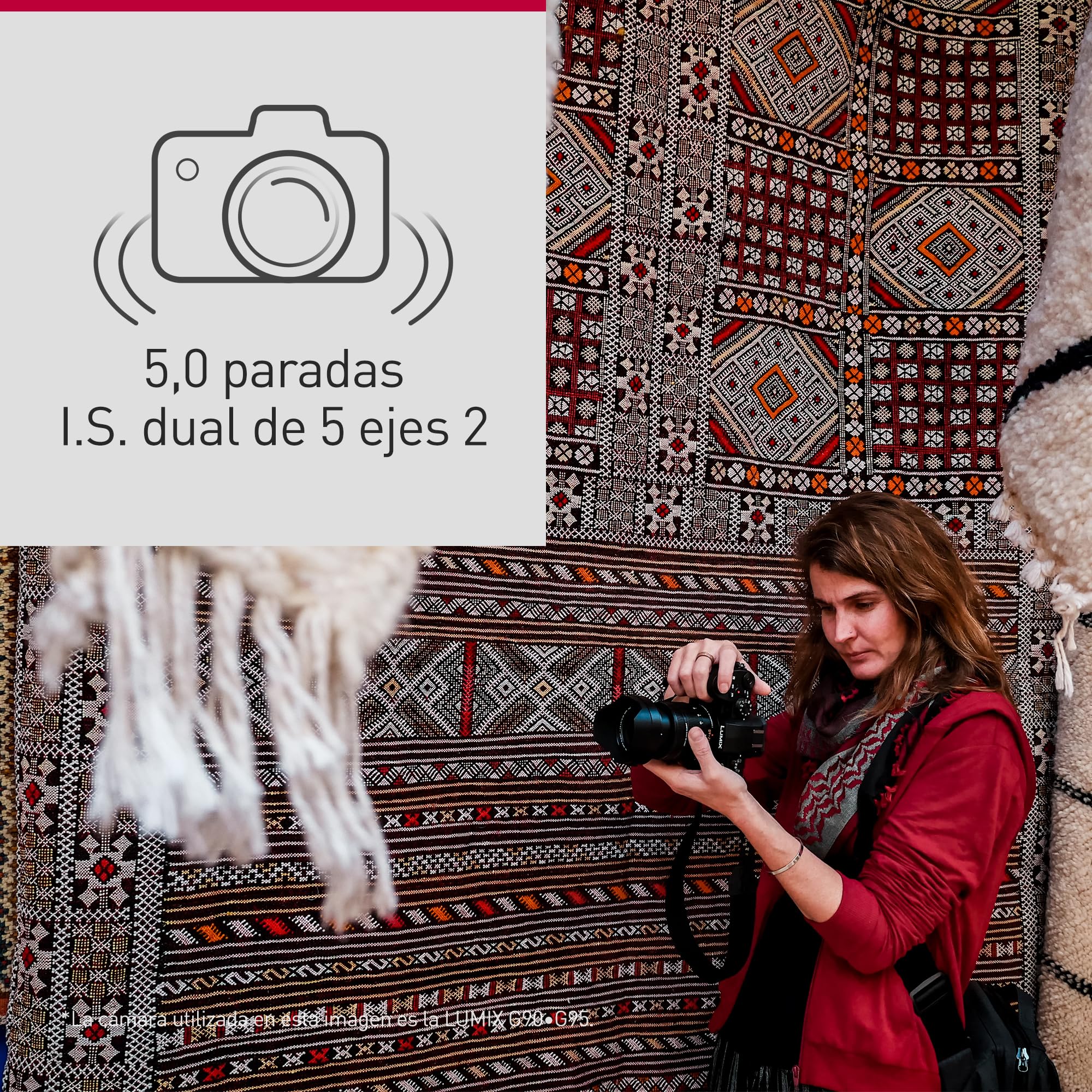 Panasonic DC-G97ME LUMIX Micro Cuatro Tercios Cámara sin Espejo con Lente H-FS12060 LUMIX G Vario de 12-60 mm, 20,3 MP, 4K 30p, LCD de Ángulo Libre, Wi-Fi, Bluetooth, Color Negro