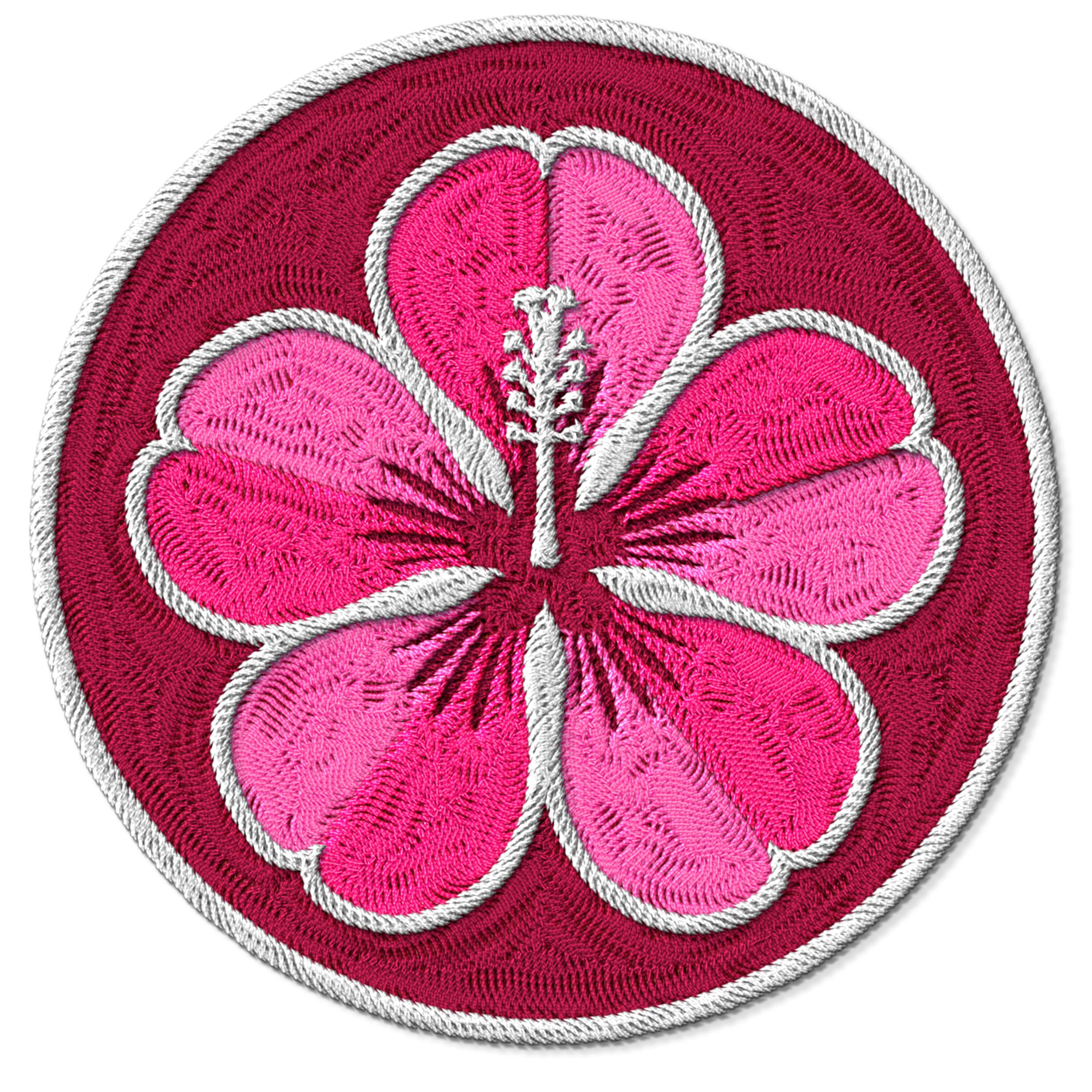 HAWAII 5C　Redオーバープリント Amazon.com: Hibiscus Patch for Clothes Tropical Red Bloom Hawaii