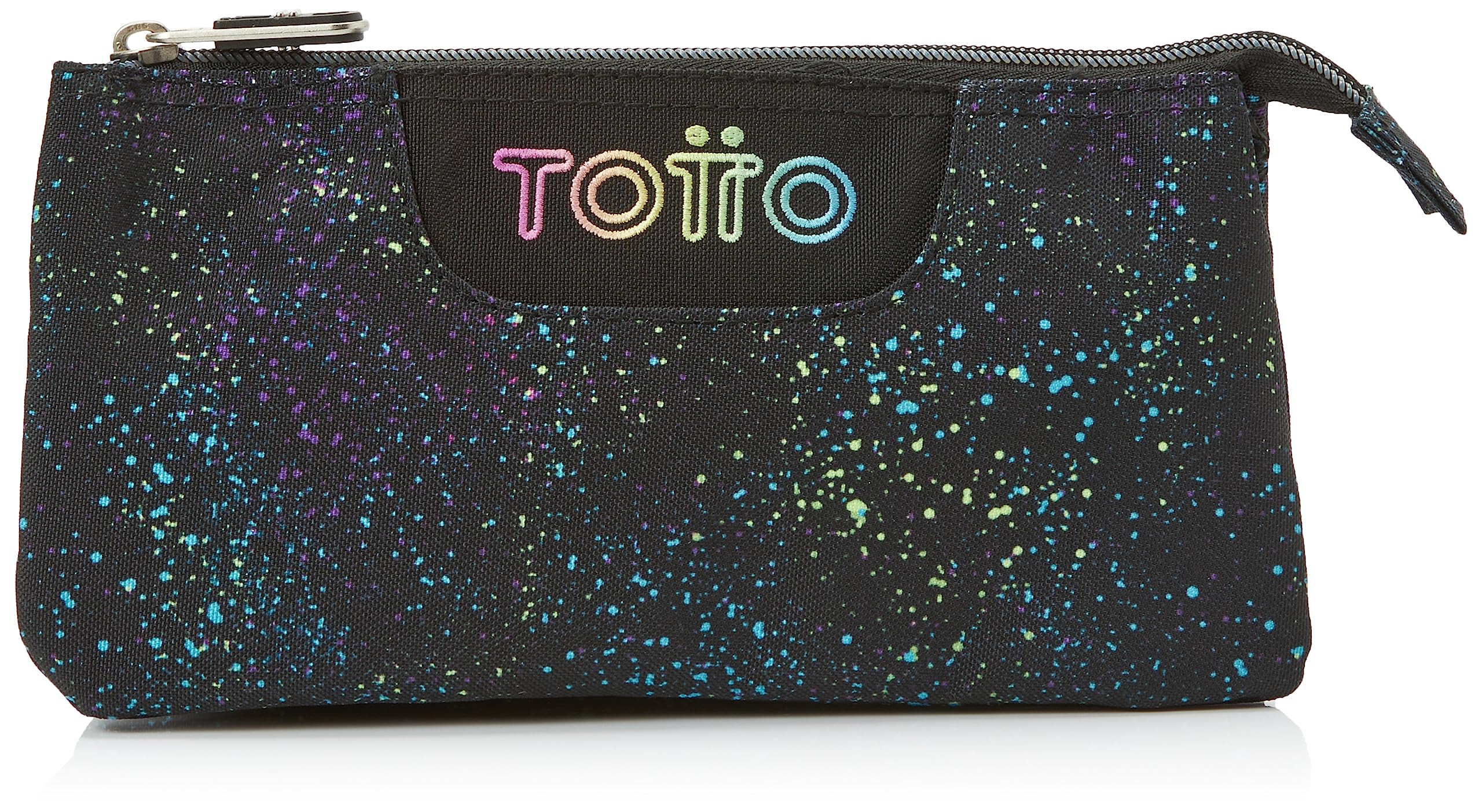 TOTTO Estuche Escolar Tres Compartimentos salpicado Color - Tablero TAMAÑO ESTÁNDAR
