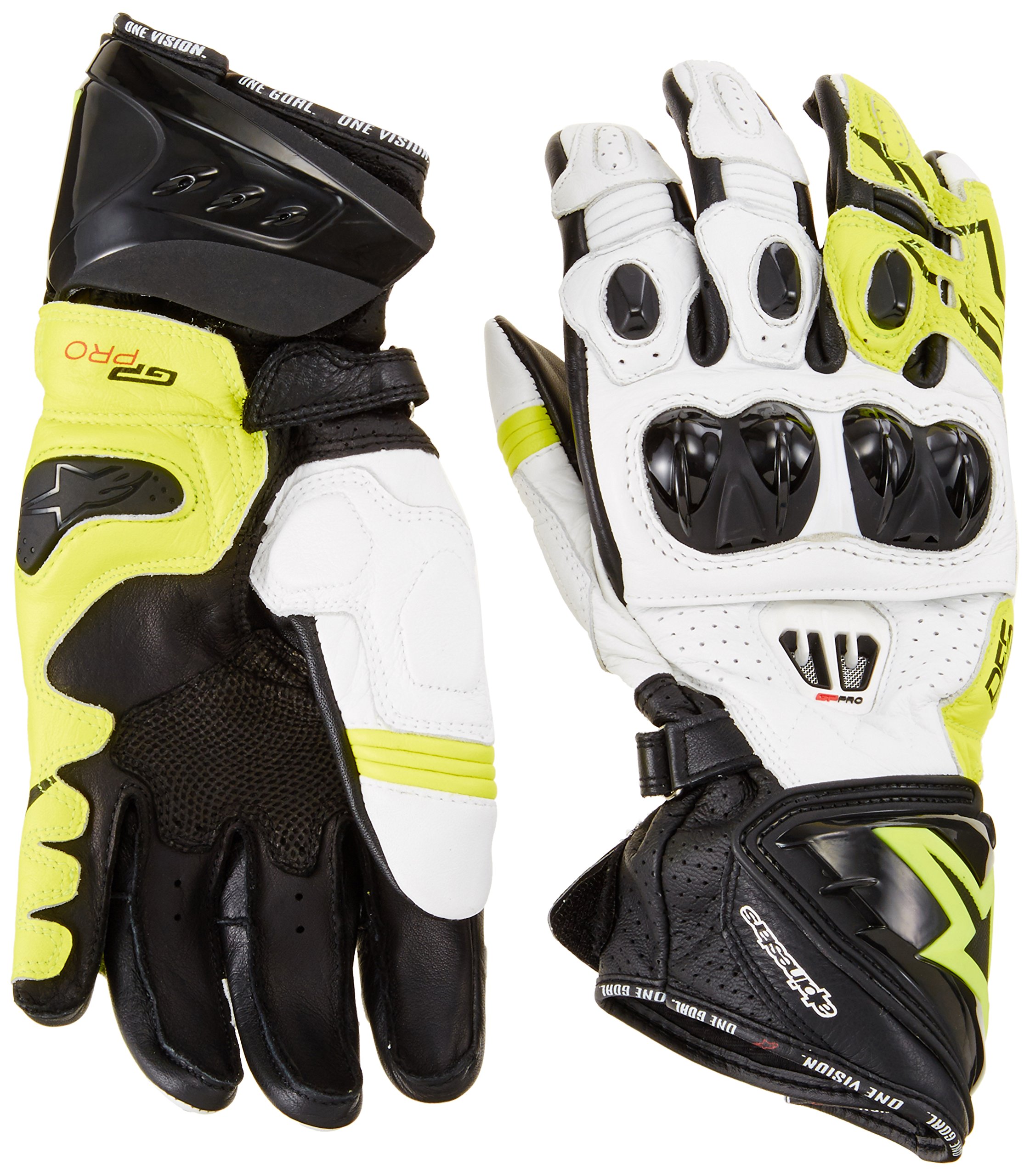 Alpinestars GP Pro R2 Gloves S Black/White/Yellow : Amazon.co.uk