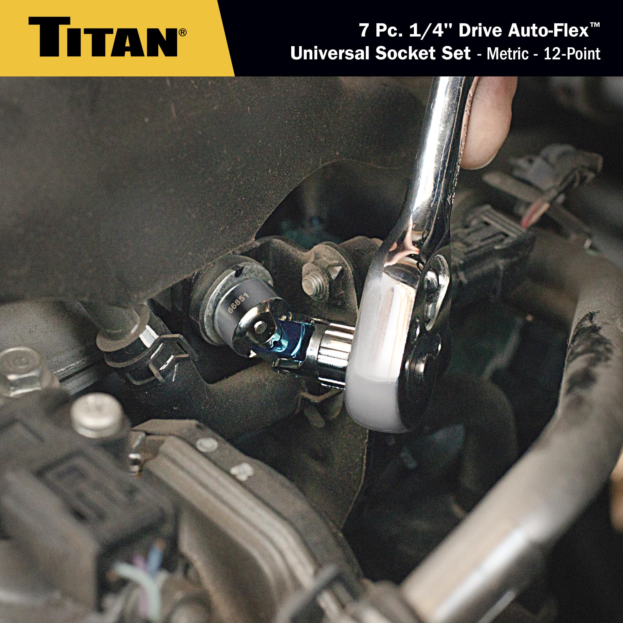 Amazon.com: Titan 66840 7-Piece 1/4-Inch Drive Metric Auto Flex