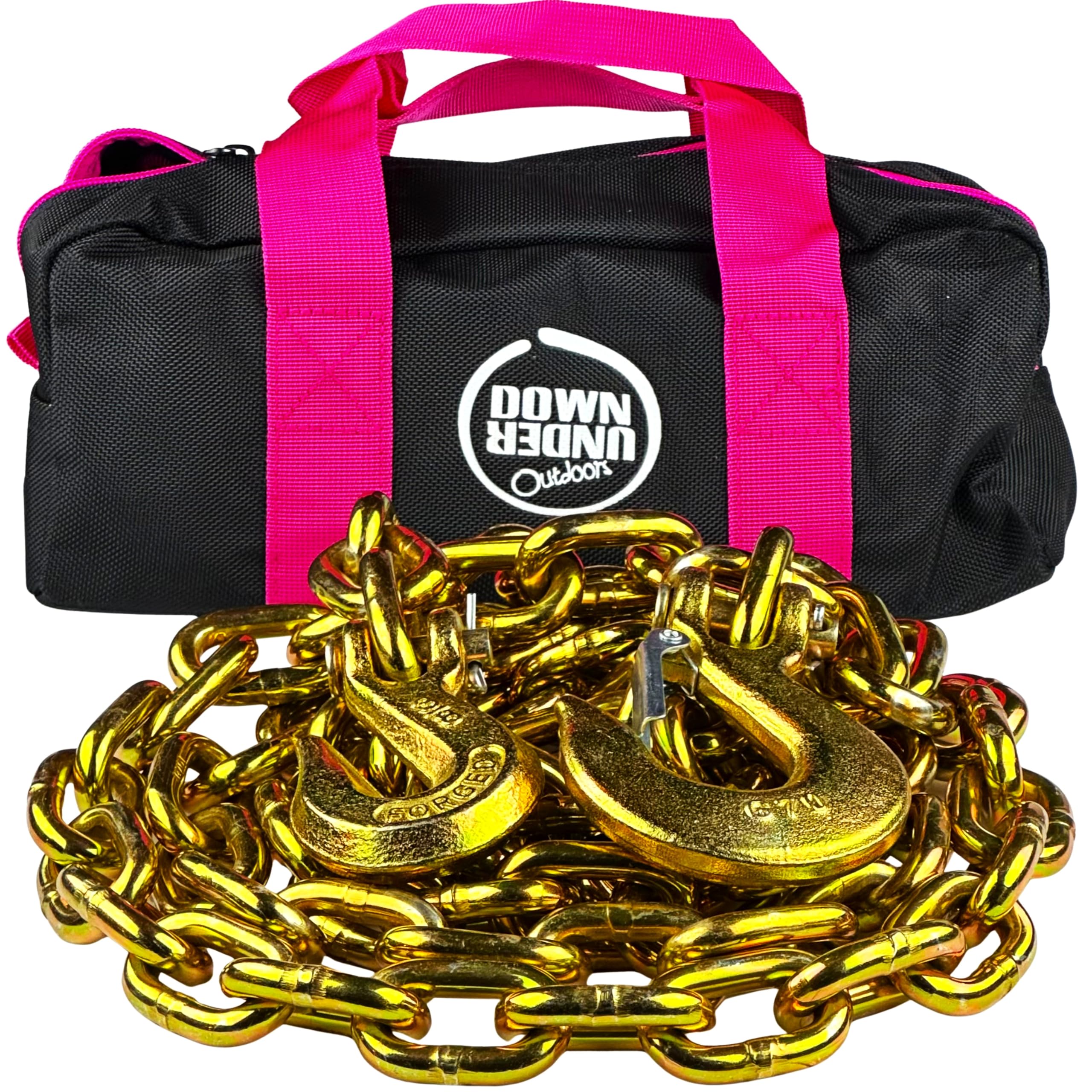DOWN UNDER OUTDOORS Heavy Duty 3/8”x 10ft Grade 70 Recovery Log Chain